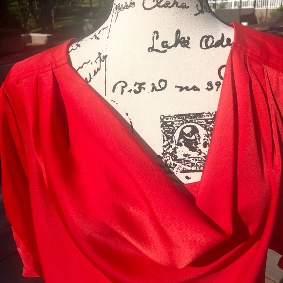 BGBGMaxazria Red Cocktail Dress. Item# 0078 - Picture 5 of 8